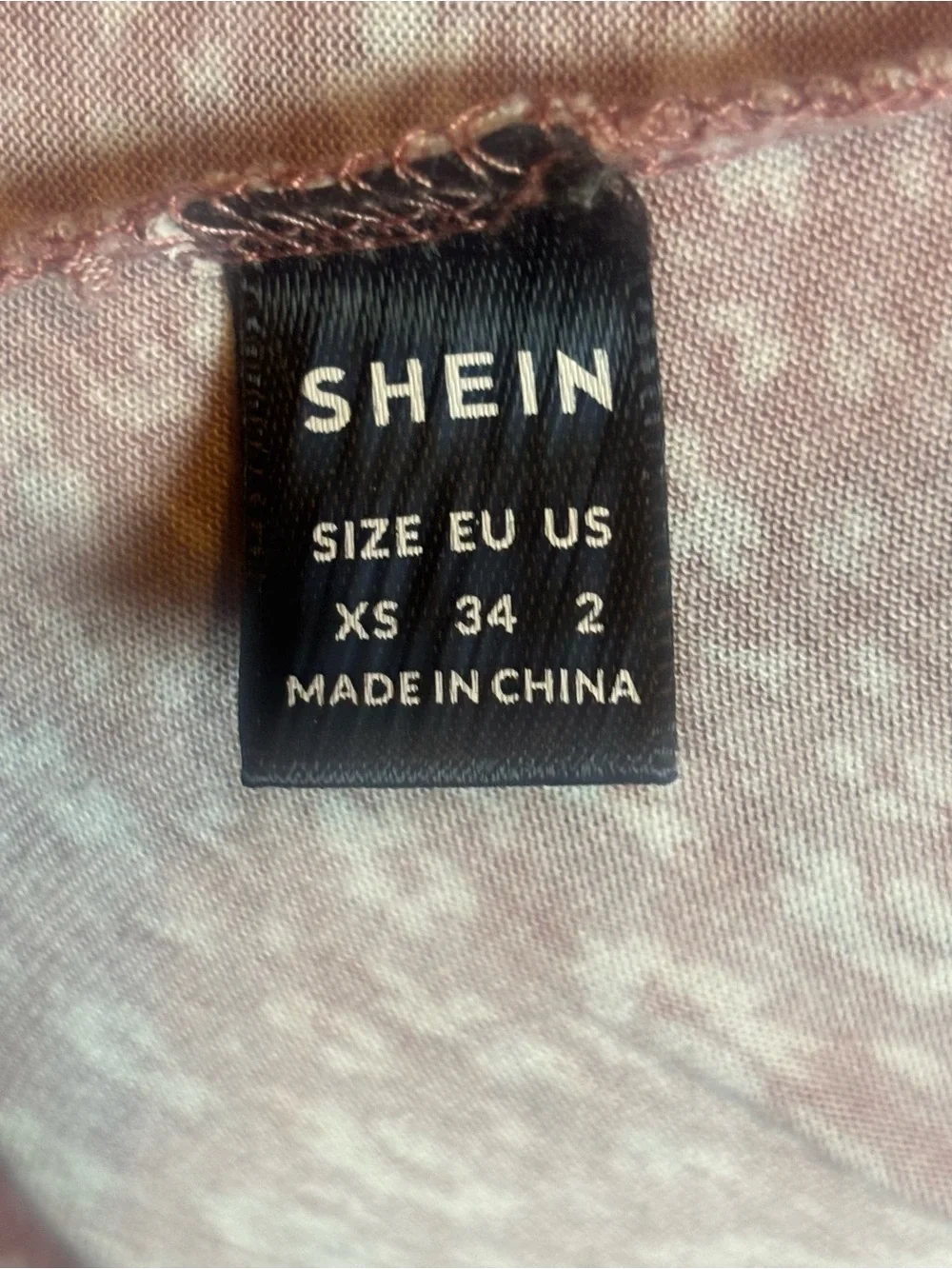 Shein Floral Crop Top Short Sleeve Size XS - Picture 3 of 5